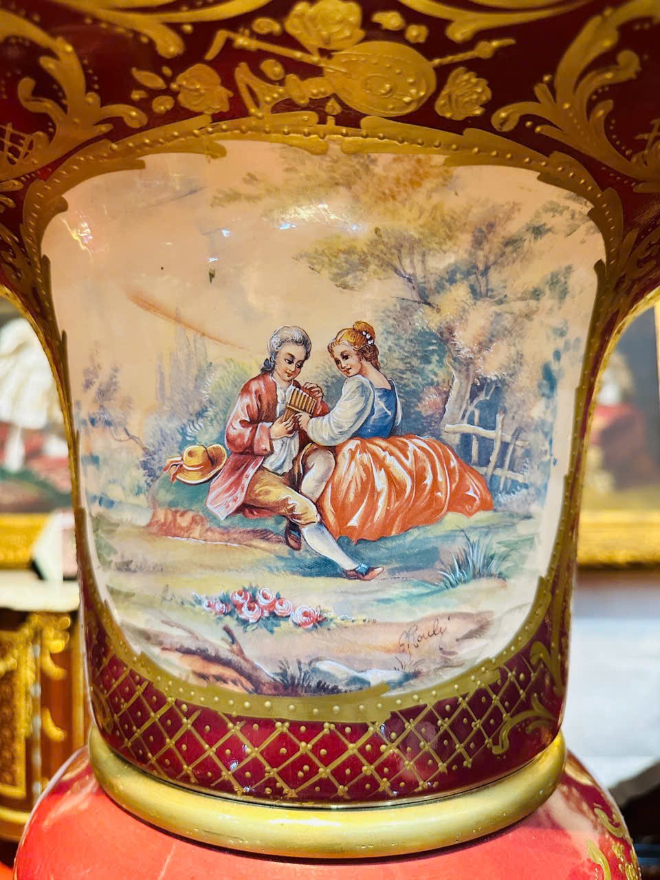 Bình gốm sứ châu Âu cổ điển [TH2823]